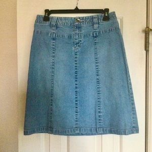 Style & Co Washed Denim Skirt